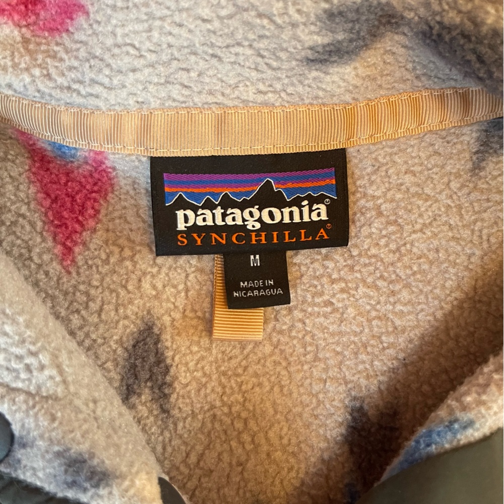 Patagonia Wish Tails Synchilla grey pullover fleece jacket - Picture 7 of 7